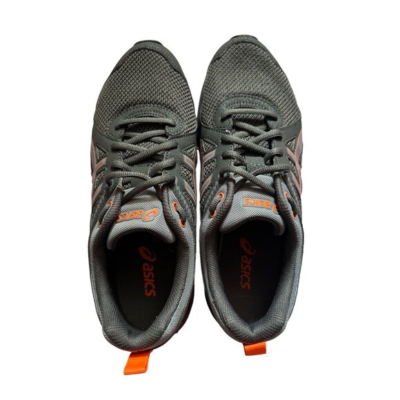 Asics Mens Trail Running Shoes Size 8 Black & Orange Mesh Durable & Lightweight - Picture 1 of 6